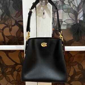 Coach Black Willow Bucket Bag Multi Strap Mint Condition